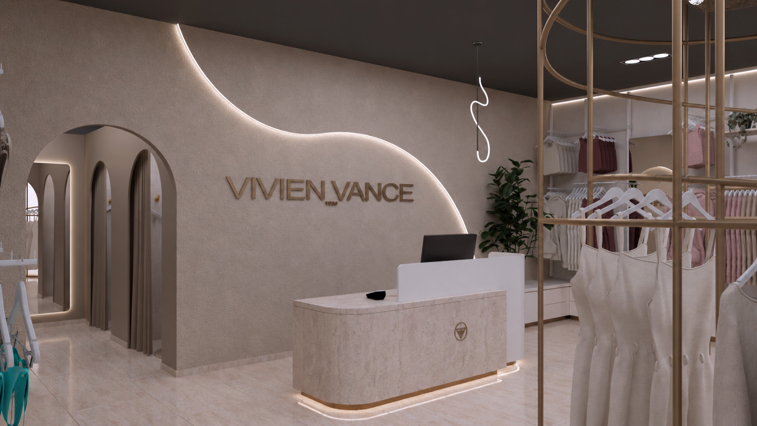 Vivien Vance üzlet — recepció és márkafal